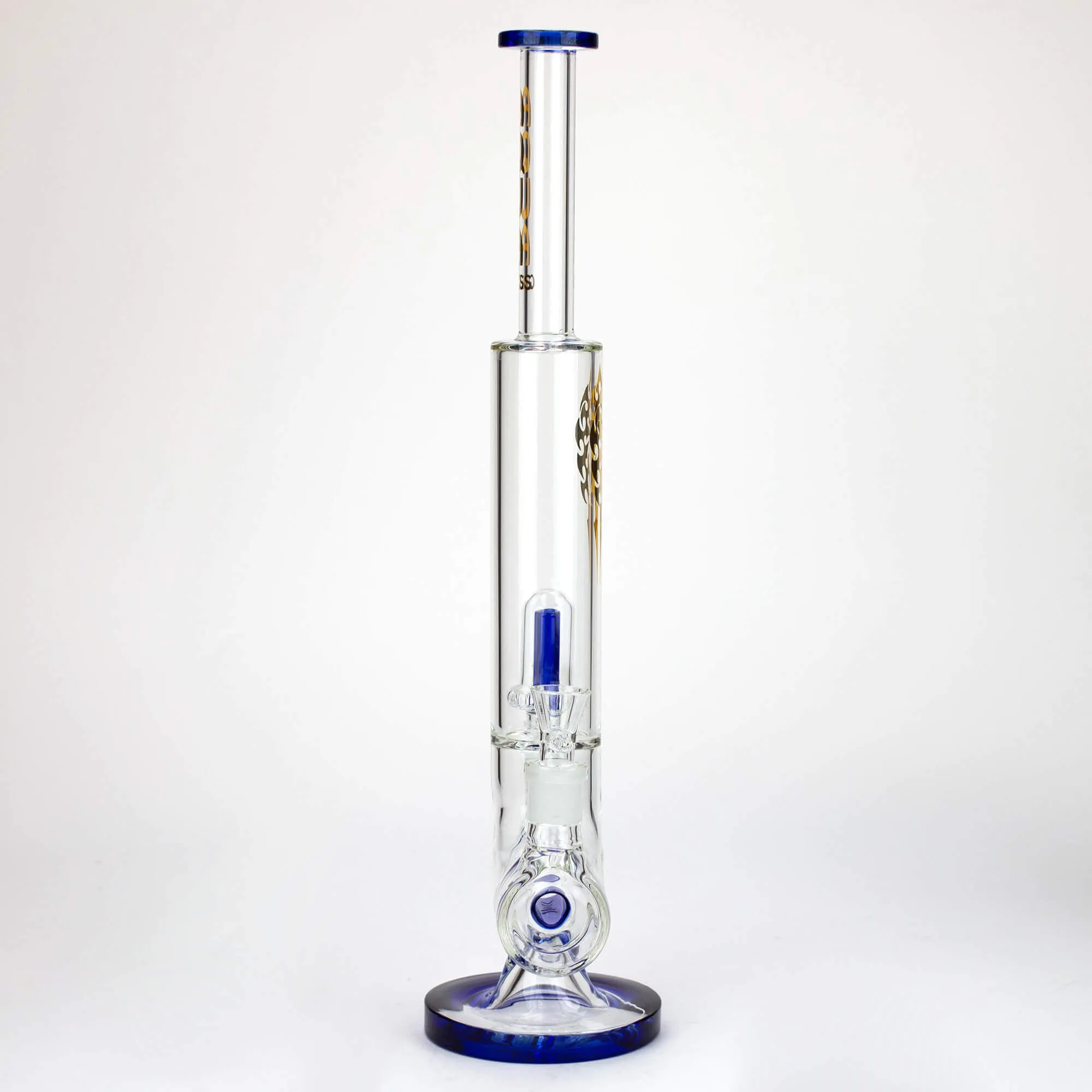 18" AQUA Dual Joint Showerhead Pecolator Glass Water Bong