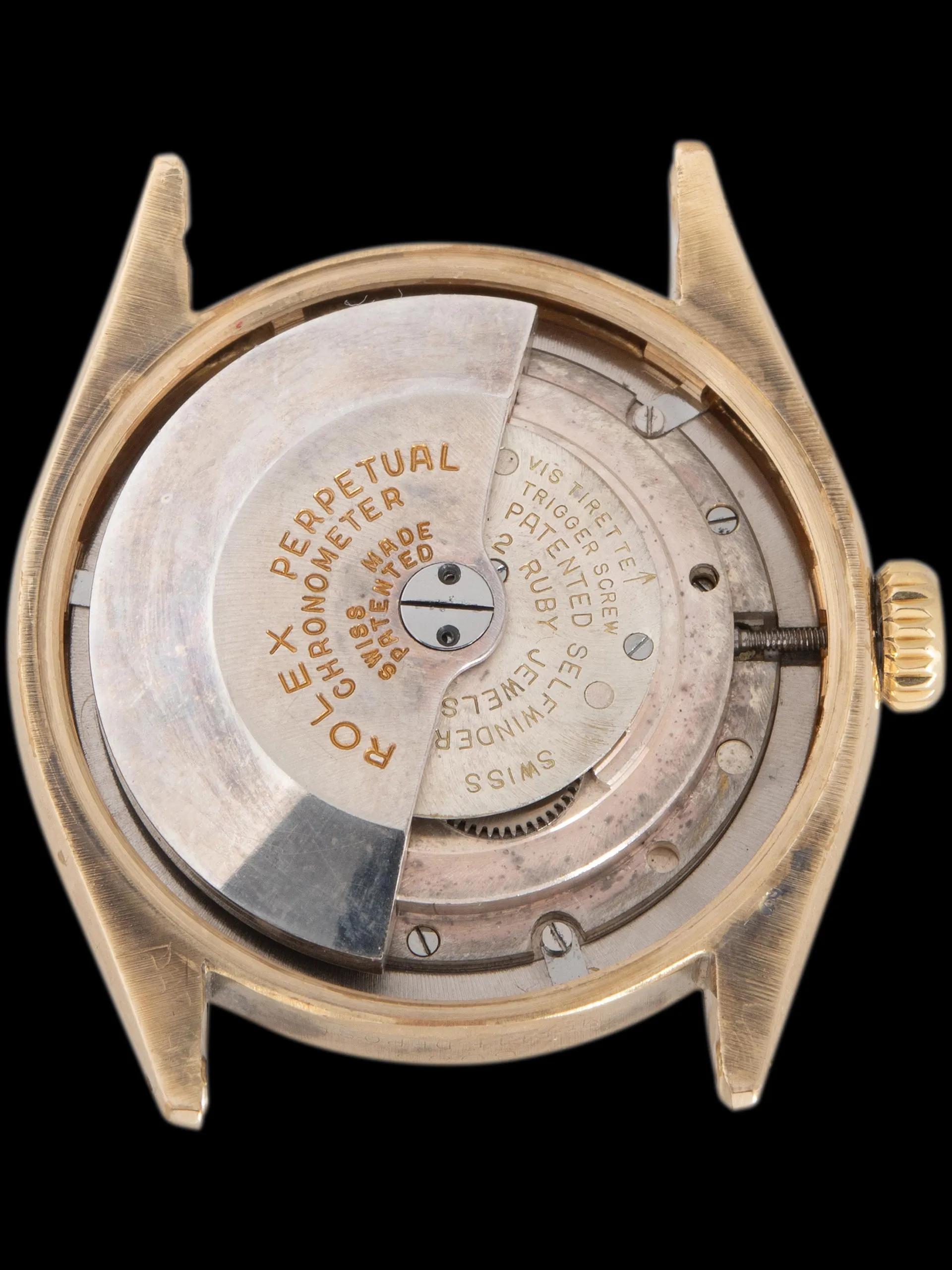 1952 Rolex Oyster Perpetual 14K YG (Ref. 6085) Honeycomb “OCC” Dial