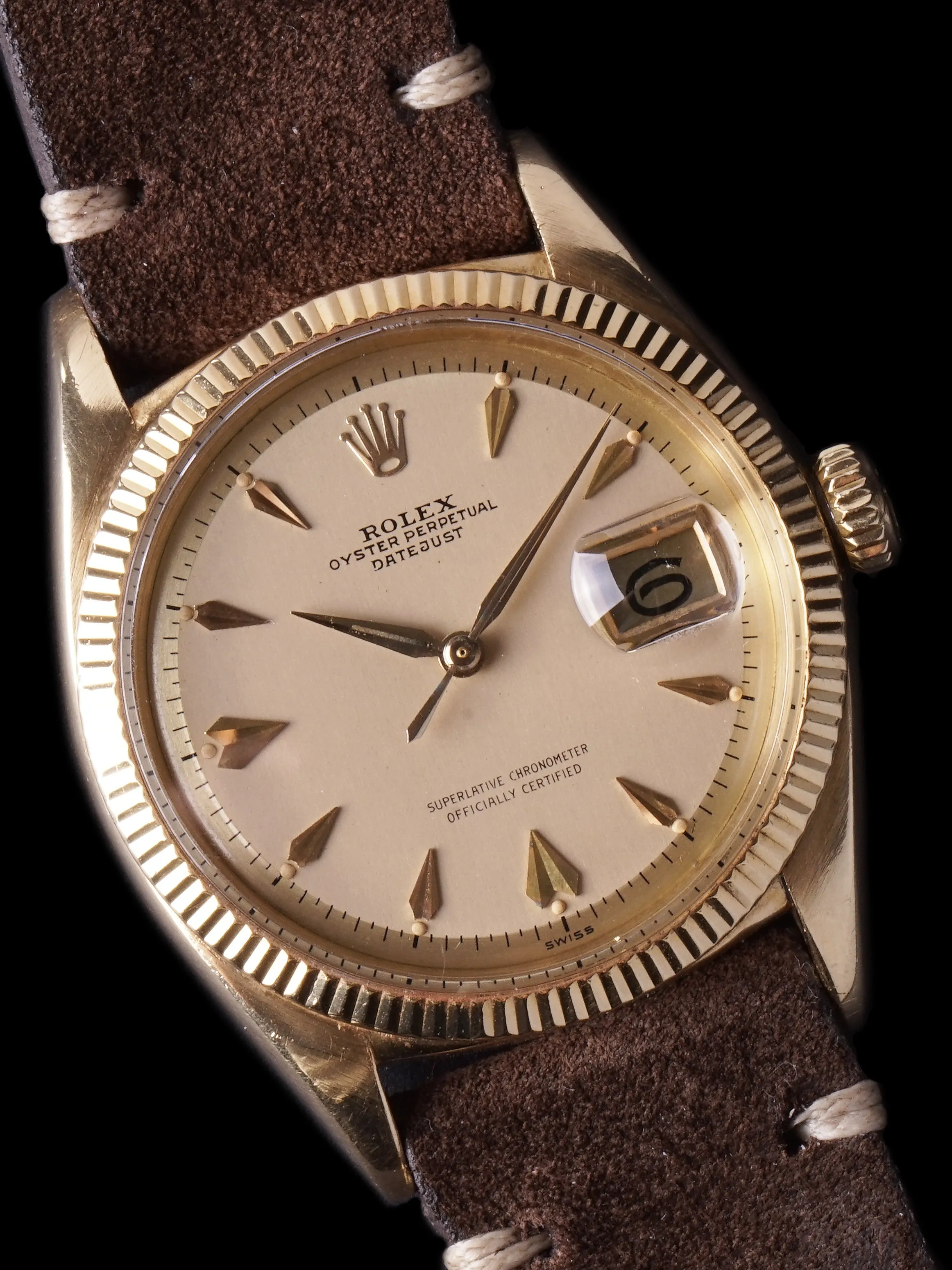 1957 Rolex Datejust (Ref. 6605) 18k YG