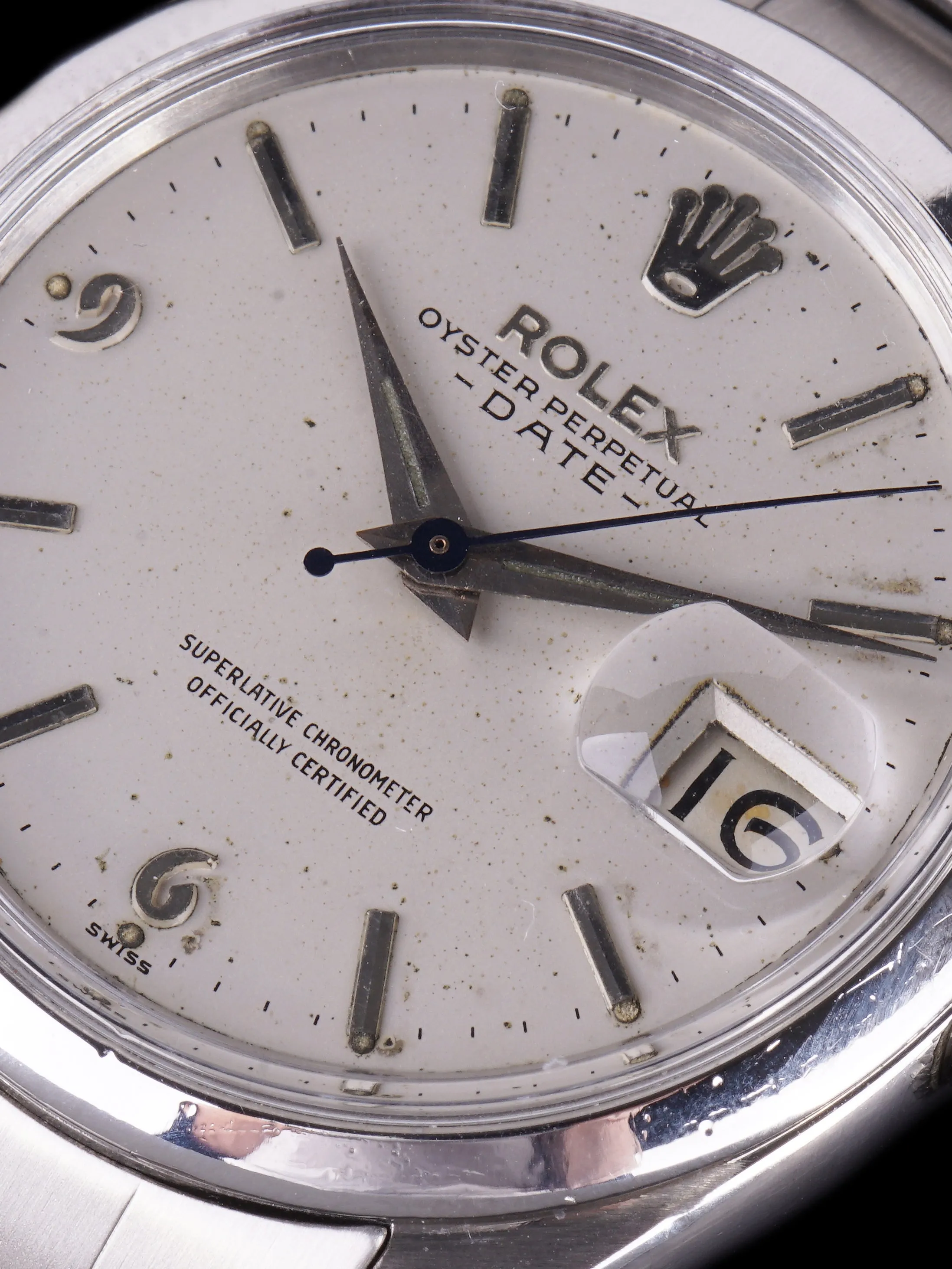 1960 Rolex Oyster-Perpetual Date (Ref. 1500) "SWISS" Only Arabic Dial