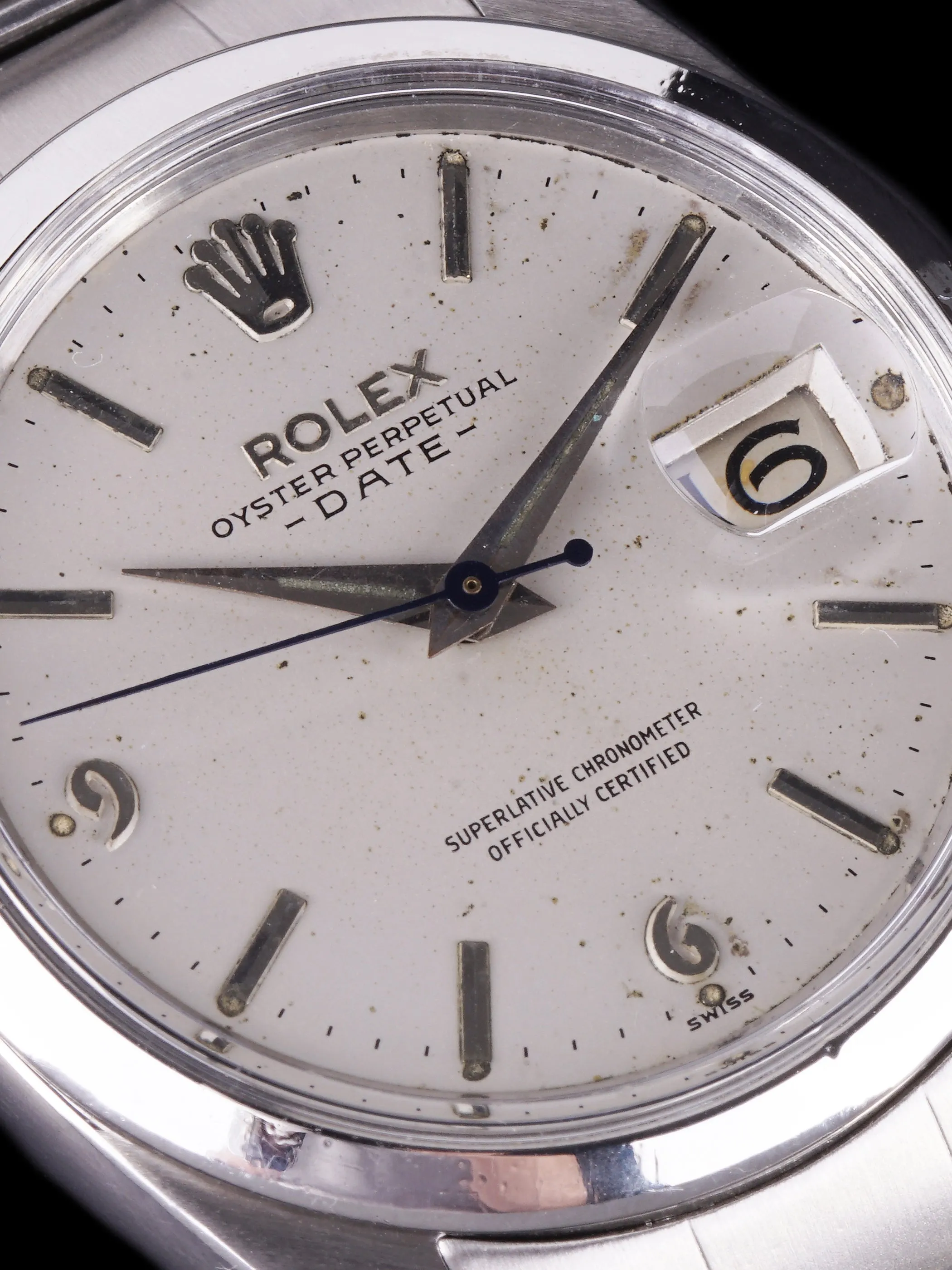 1960 Rolex Oyster-Perpetual Date (Ref. 1500) "SWISS" Only Arabic Dial