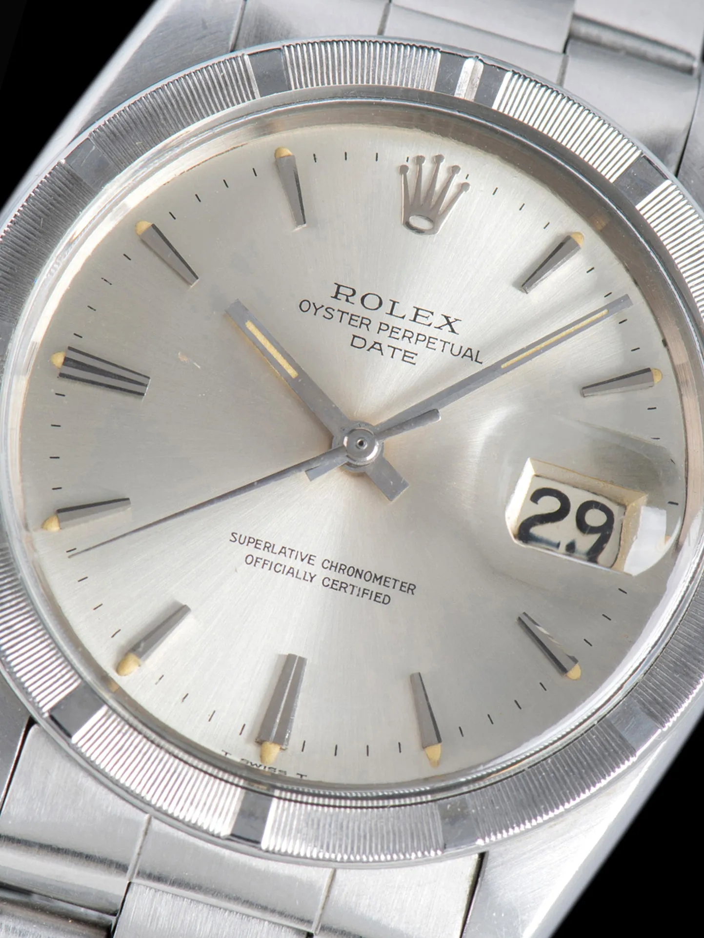 1965 Rolex Oyster Perpetual Date (Ref. 1501) Silver Dial W/ Box, Papers, & RSC Papers
