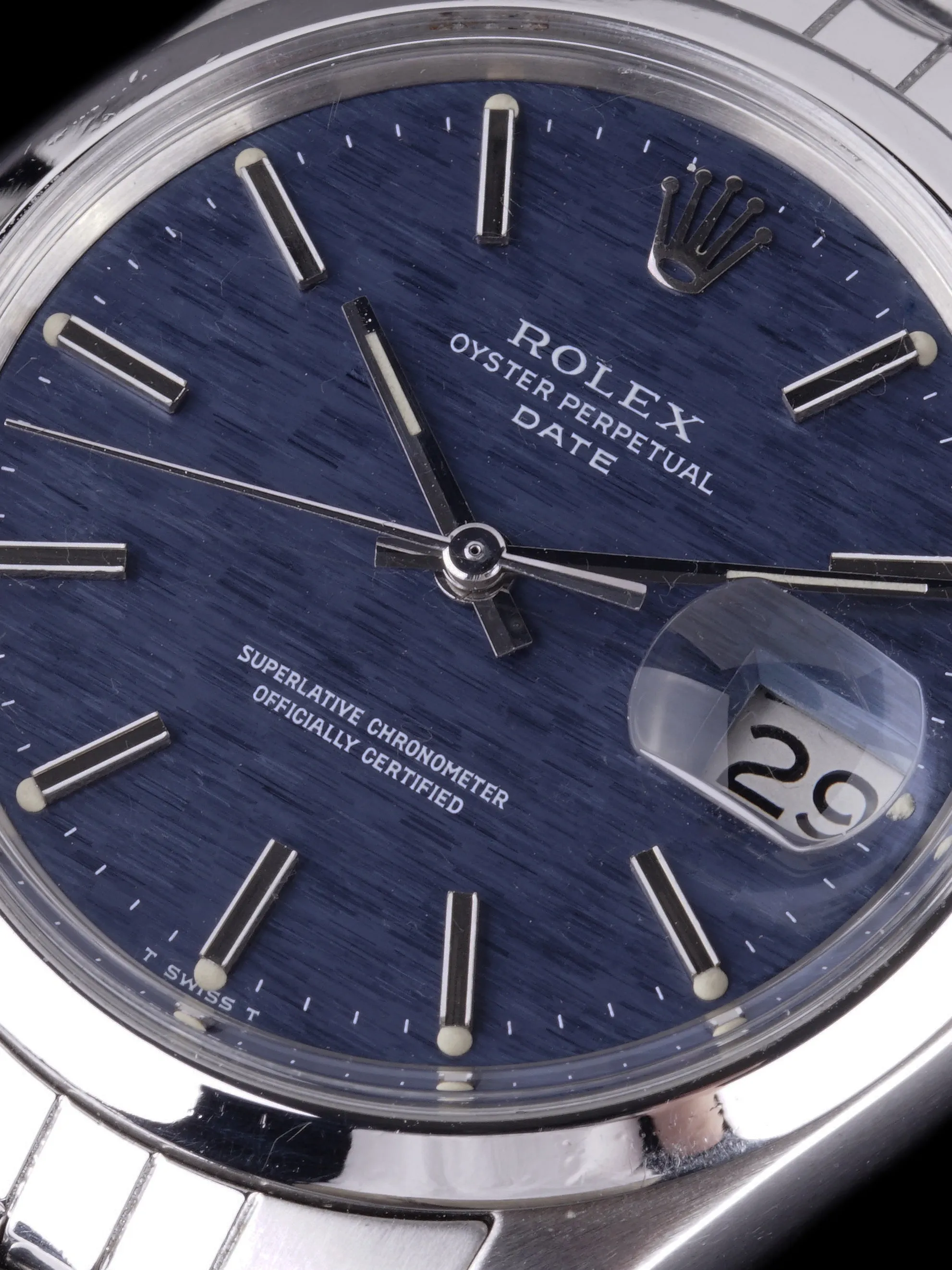 1971 Rolex Oyster Perpetual Date (Ref. 1500) Blue Mosaic Dial