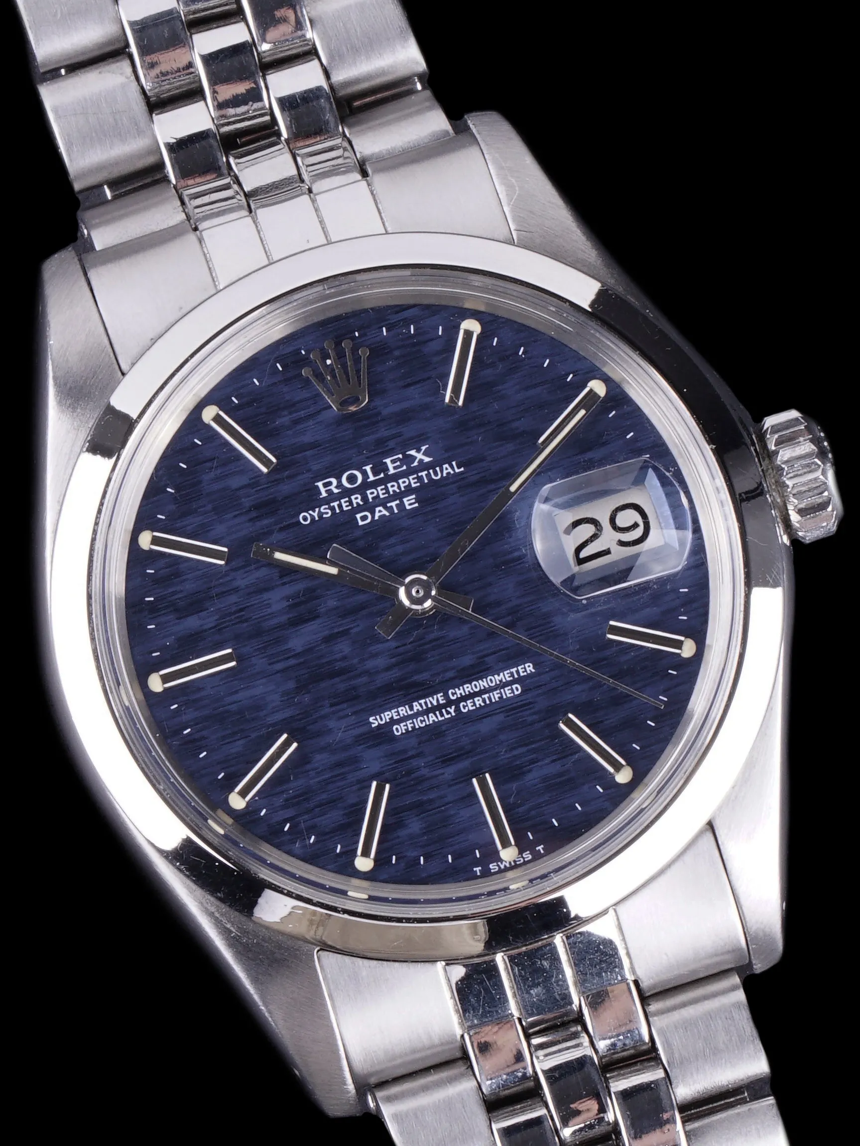1971 Rolex Oyster Perpetual Date (Ref. 1500) Blue Mosaic Dial