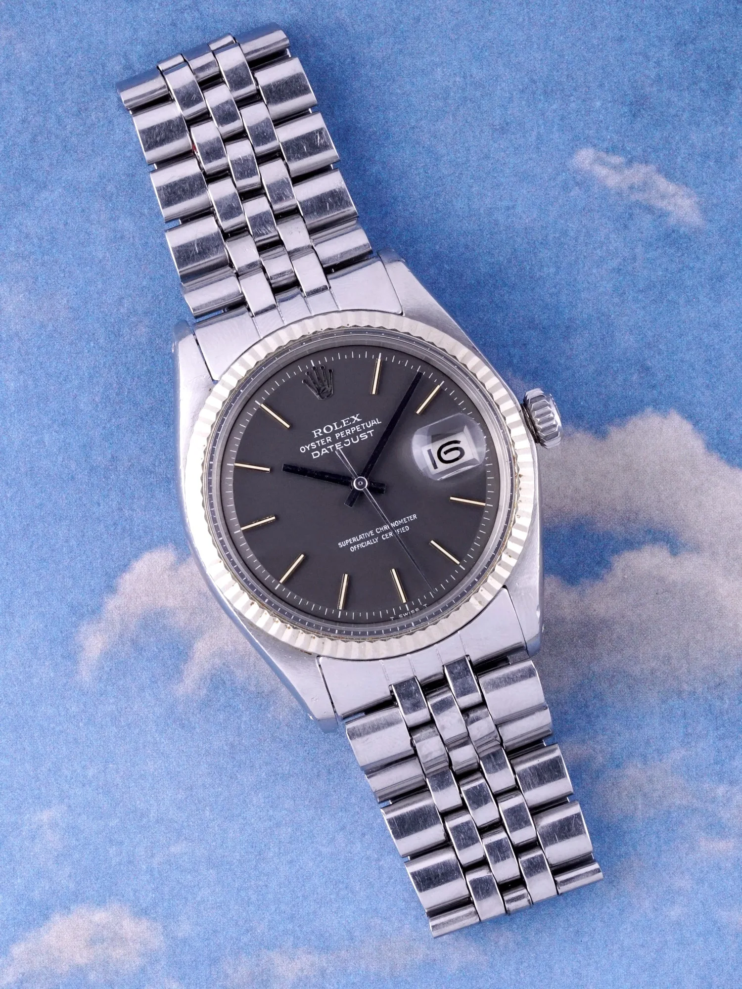 1972 Rolex Datejust (Ref. 1601) "Satin Slate Non-Luminous Dial"