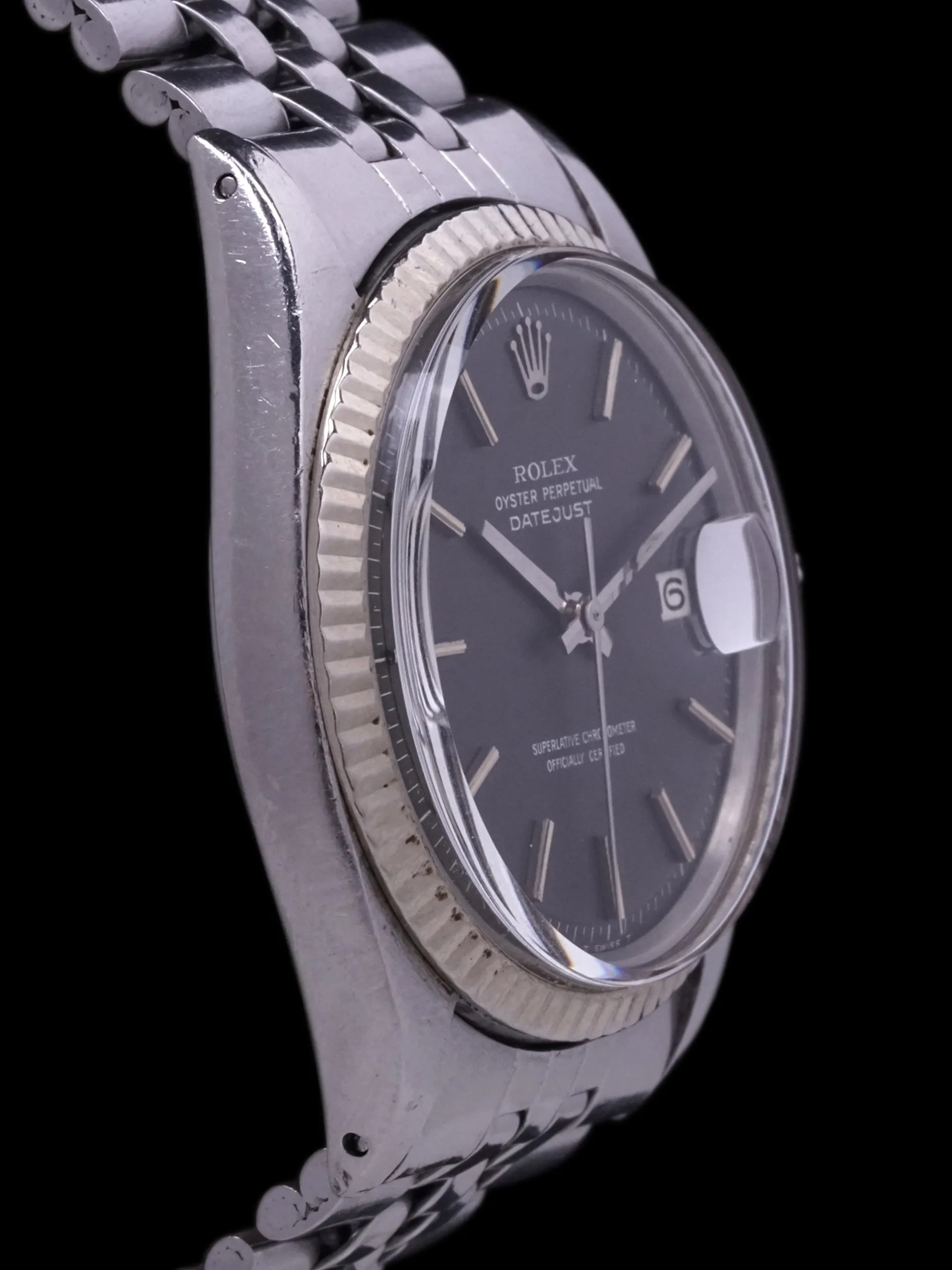 1972 Rolex Datejust (Ref. 1601) "Satin Slate Non-Luminous Dial"