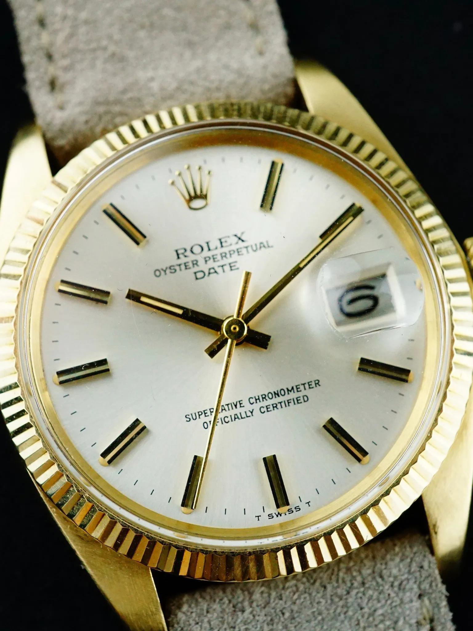 1980 Rolex Oyster Perpetual Date (Ref. 1503) 14K Solid Gold