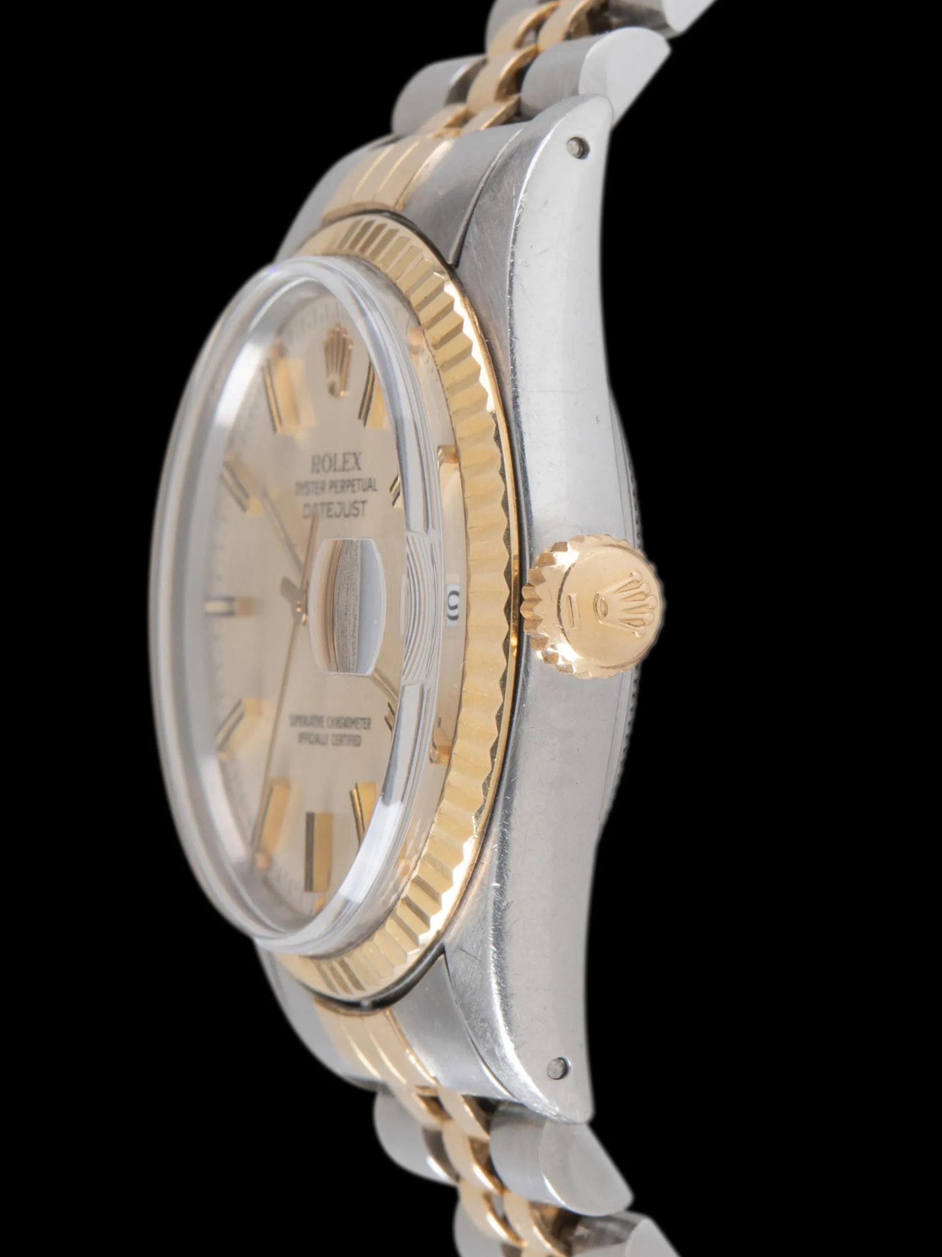 1981 Rolex Two-Tone Datejust (Ref. 16013) Silver Dial W/ Box, Original Sales Receipt, & Accessories
