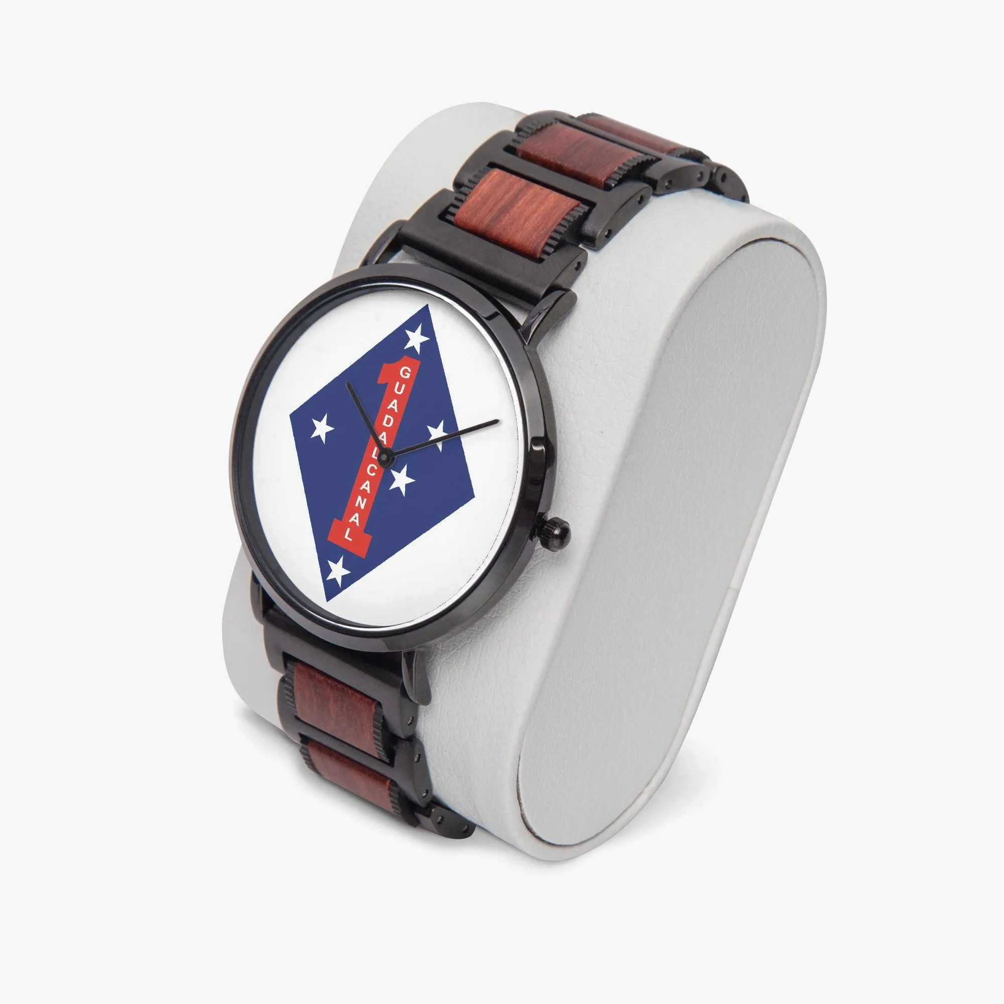 1st MarDiv wooden Strap Quartz Watch