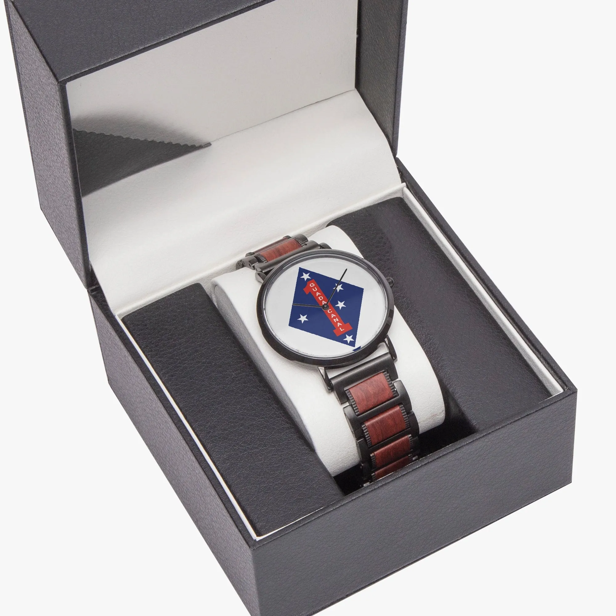 1st MarDiv wooden Strap Quartz Watch