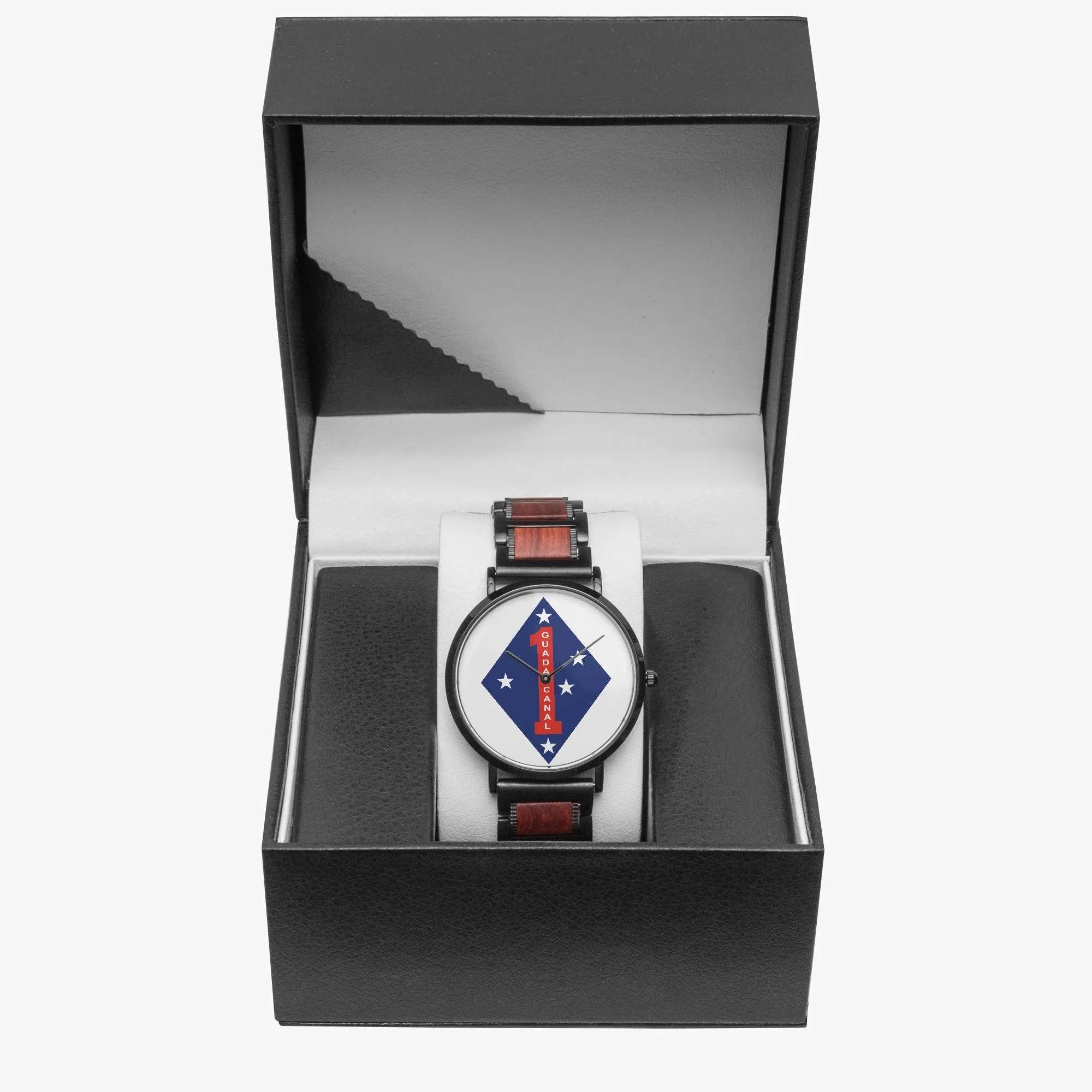 1st MarDiv wooden Strap Quartz Watch