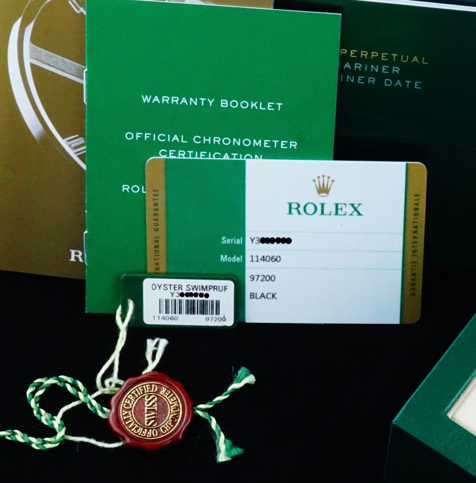 2015 Rolex Submariner 114060 with Box and Papers