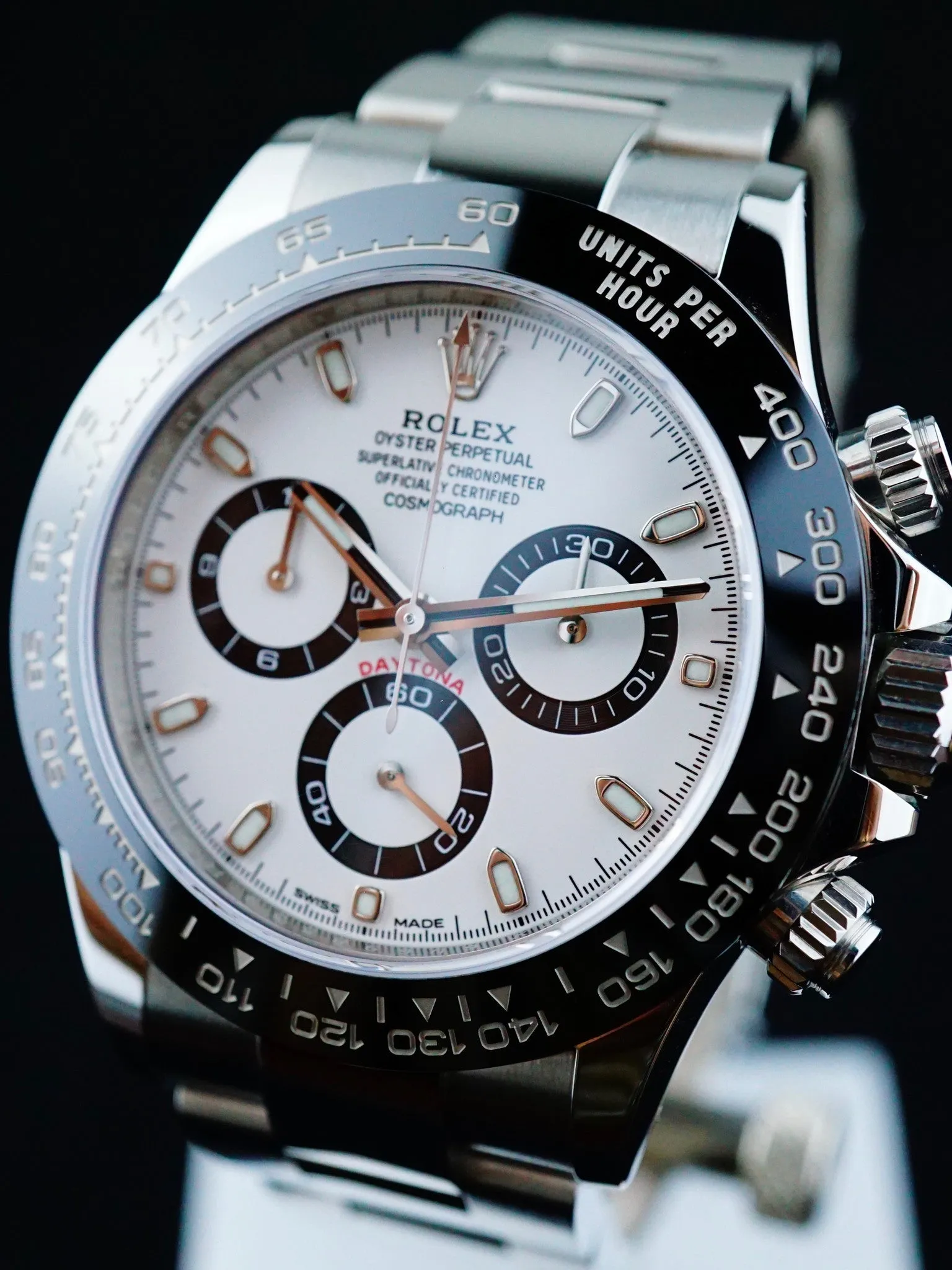 2016 Rolex Ceramic Daytona 116500LN White Dial with Box and Papers