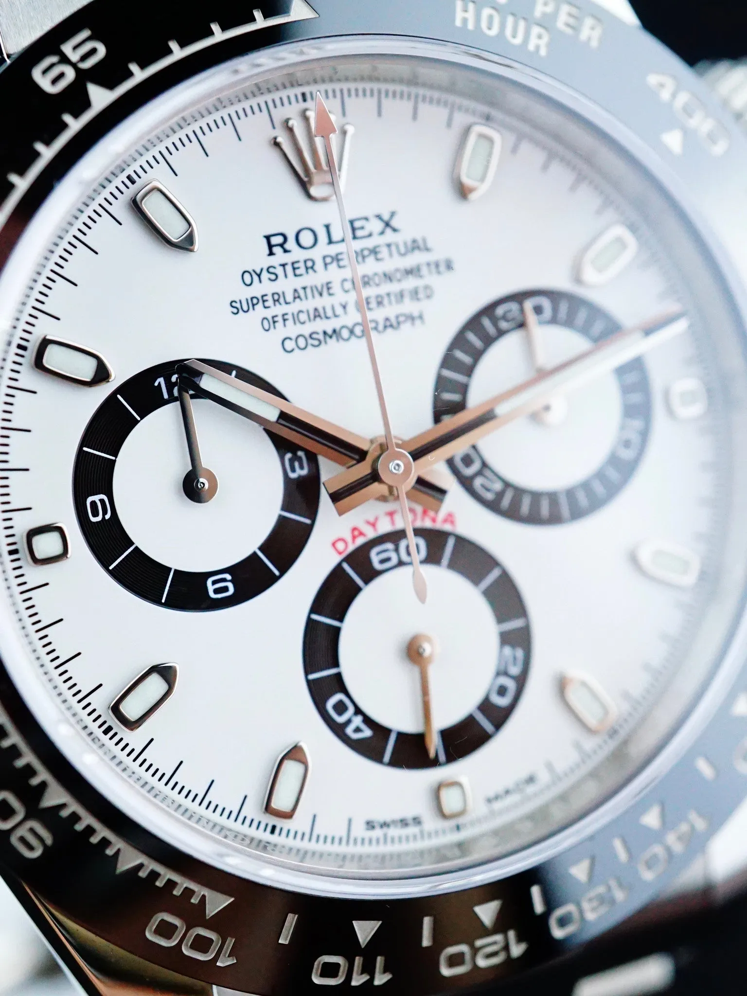 2016 Rolex Ceramic Daytona 116500LN White Dial with Box and Papers