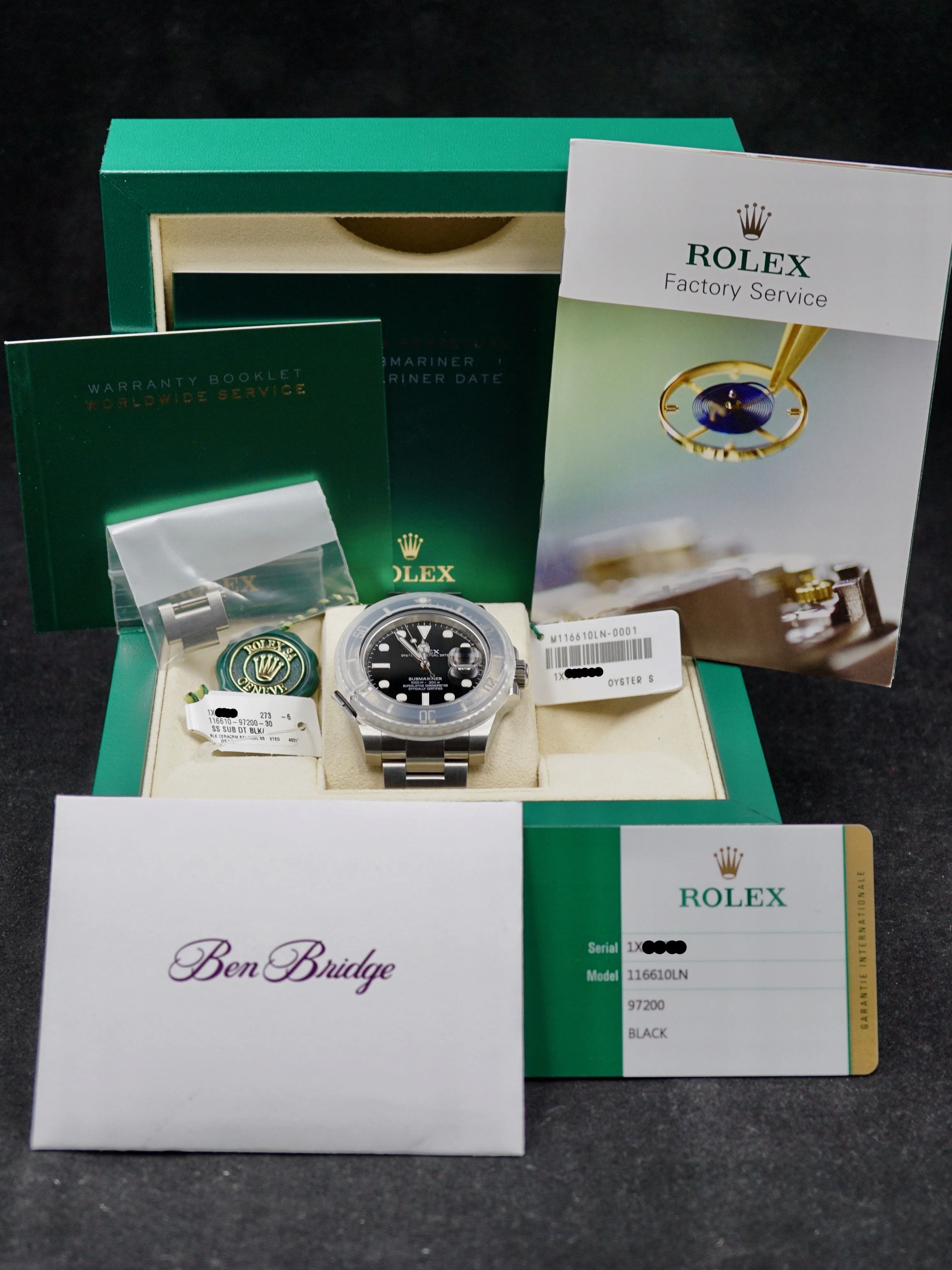 2016 Rolex Submariner Date Ref. 116610LN w/ Box and Papers