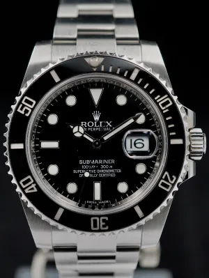 2016 Rolex Submariner Date Ref. 116610LN w/ Box and Papers