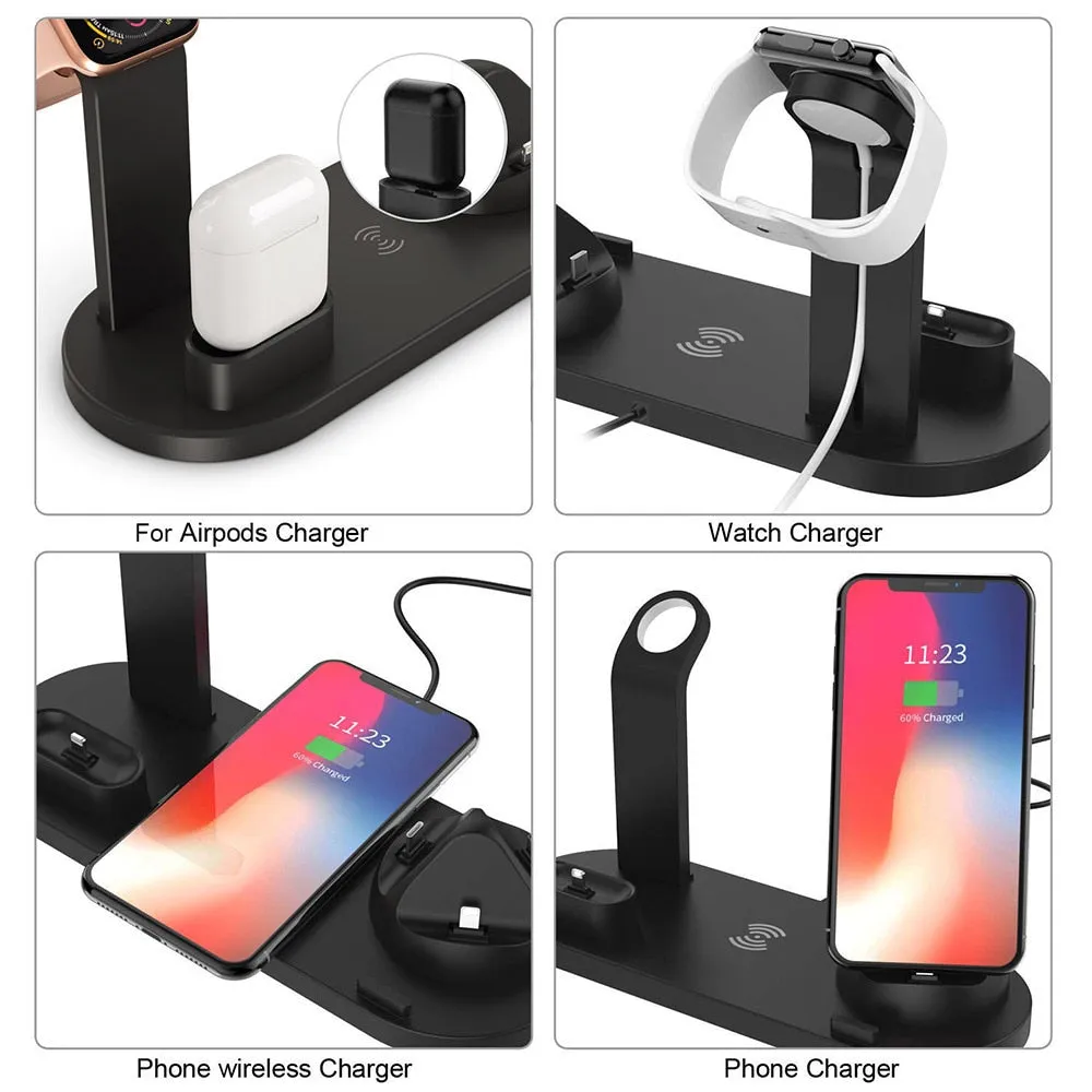 4 in 1 Wireless Charging Dock Station For Apple Watch iPhone