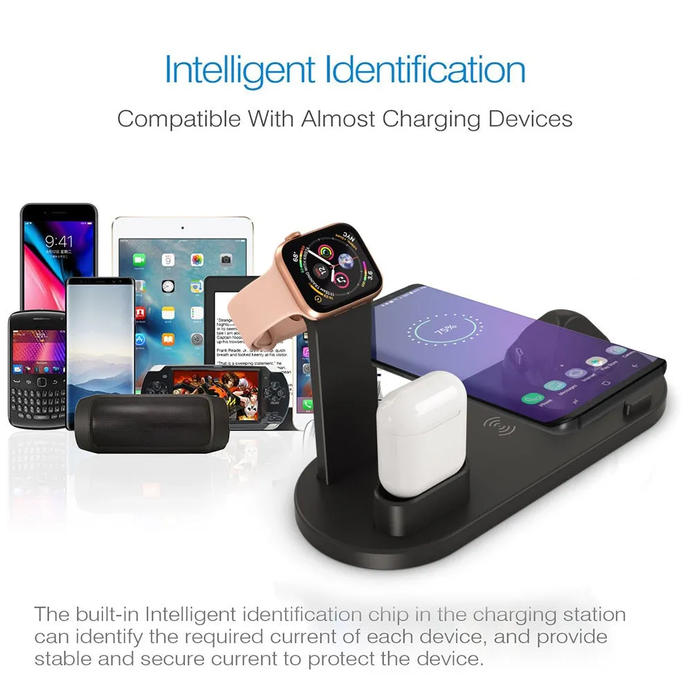 4 in 1 Wireless Charging Dock Station For Apple Watch iPhone