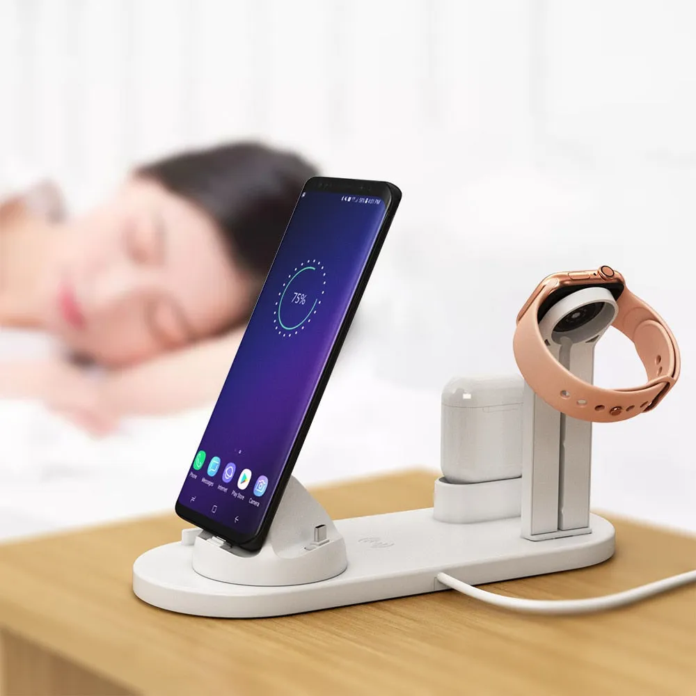 4 in 1 Wireless Charging Dock Station For Apple Watch iPhone