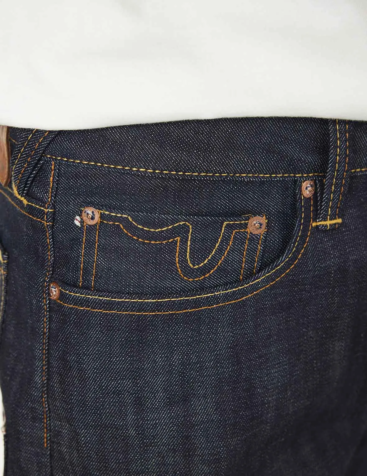 7 Pockets Design Carrot Fit Raw Jeans #2017