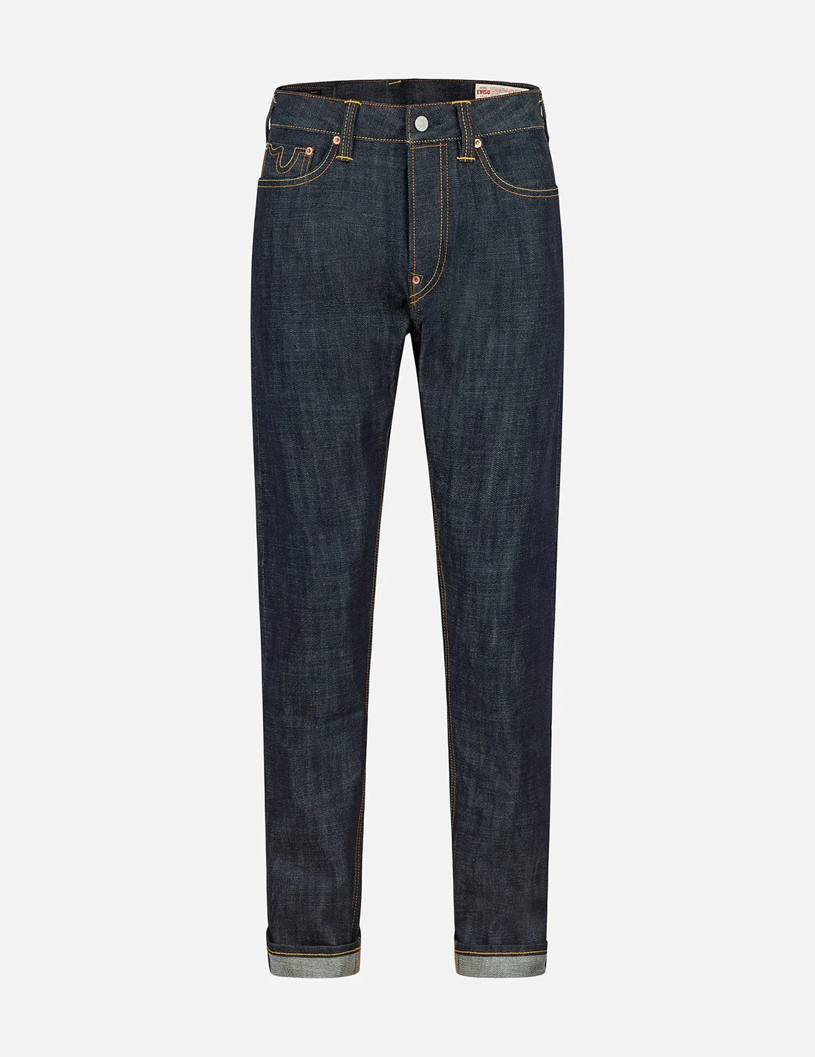 7 Pockets Design Carrot Fit Raw Jeans #2017