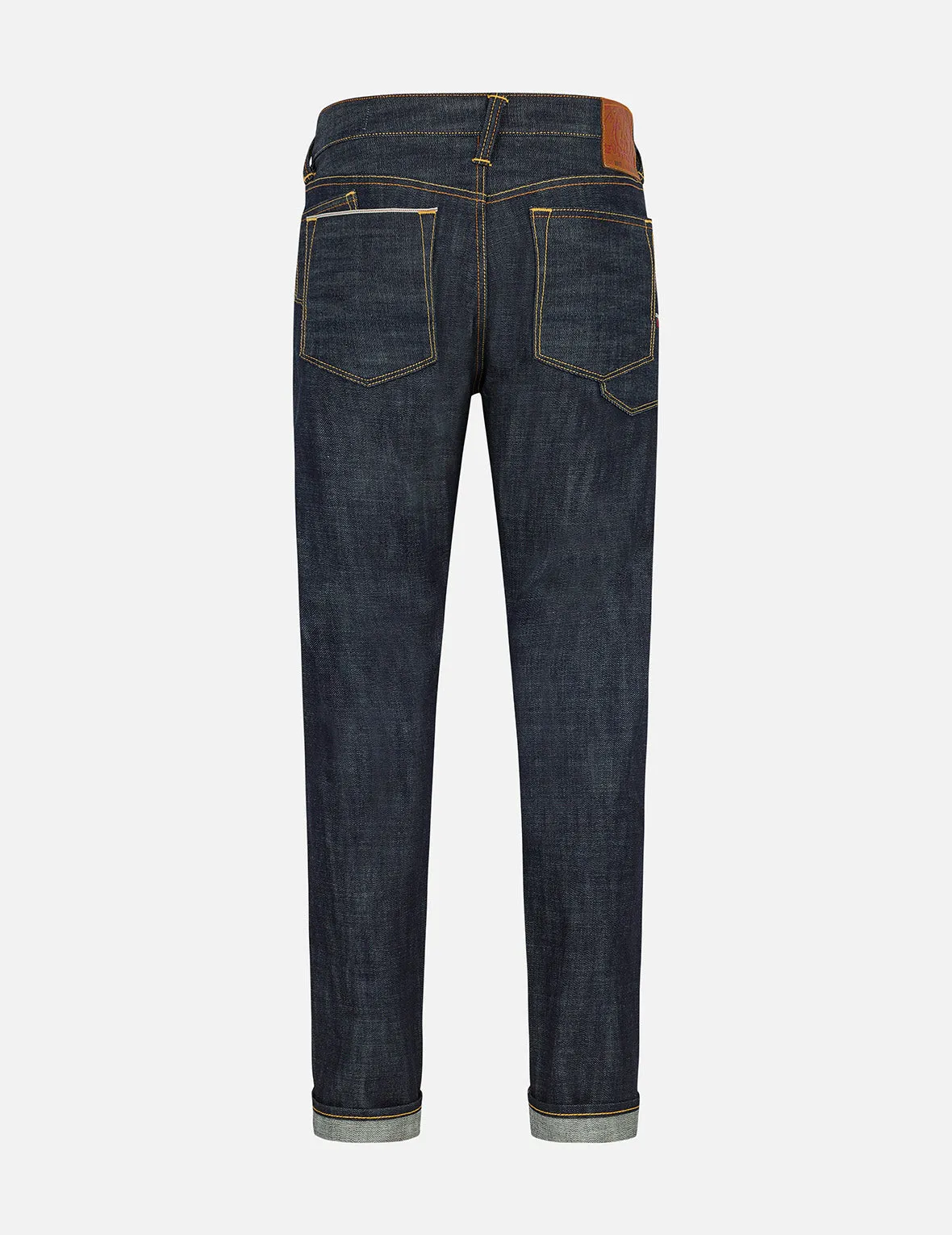 7 Pockets Design Carrot Fit Raw Jeans #2017