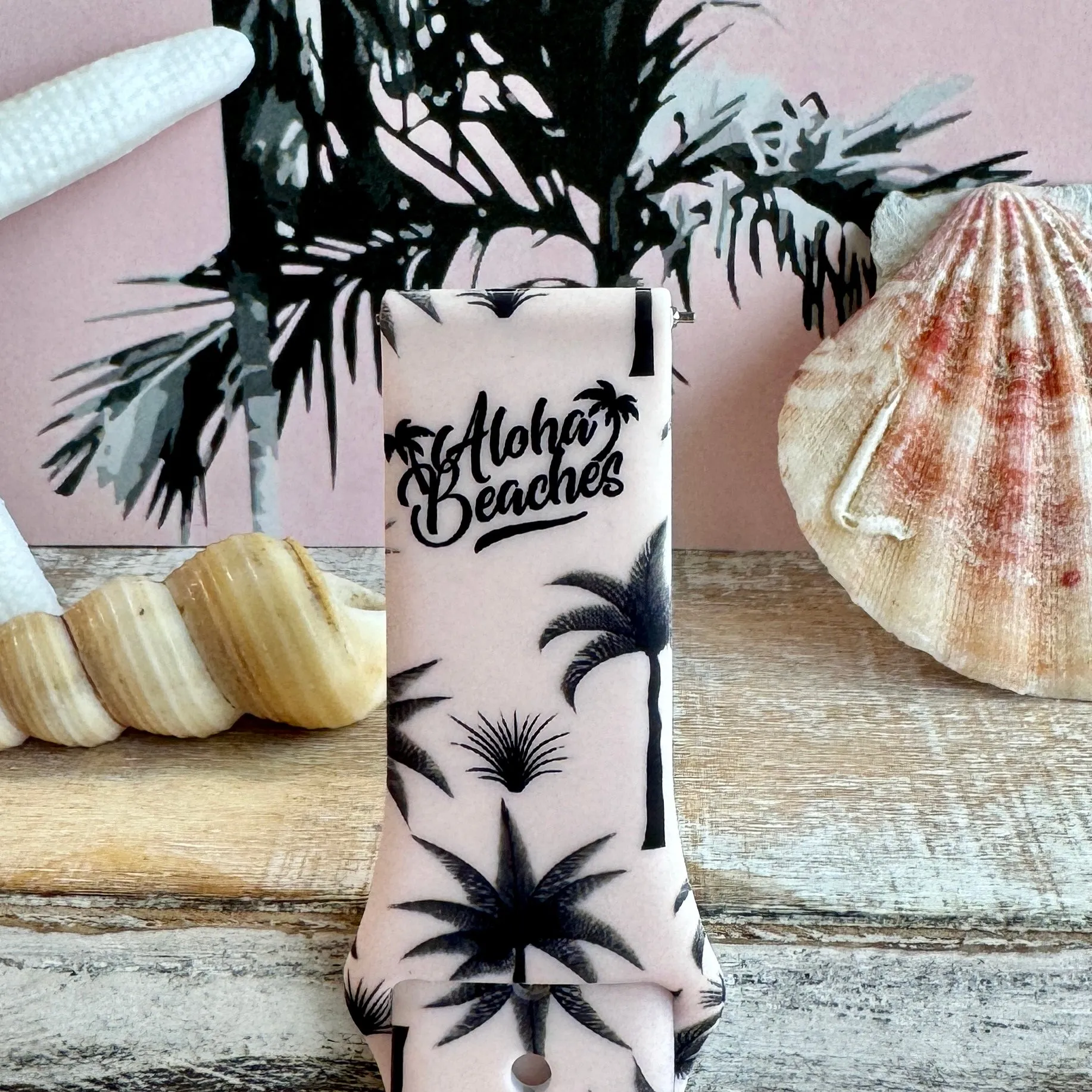Aloha Beaches Print Silicone Band For Samsung Watch