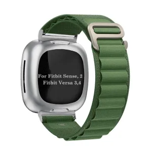 Alpine Loop Strap For Fitbit sense, 2 & versa 3, versa 4- Green