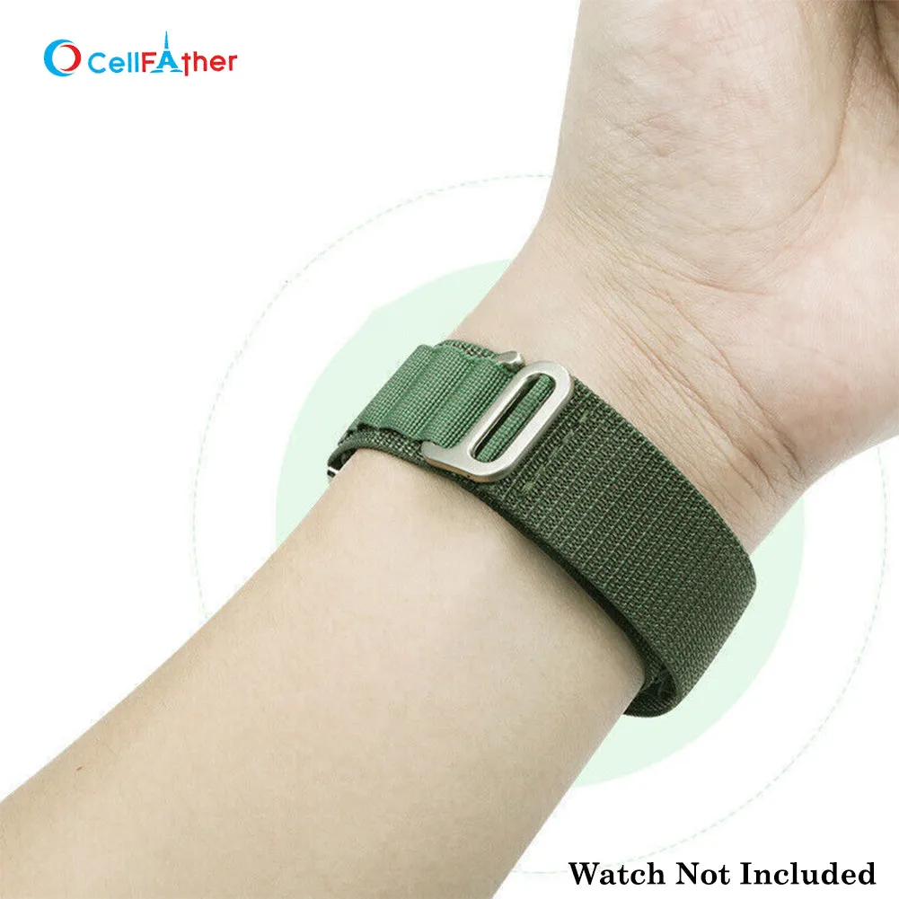 Alpine Loop Strap For Fitbit sense, 2 & versa 3, versa 4- Green