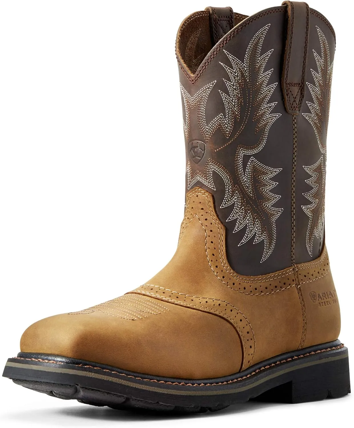 Ariat Mens Sierra Wide Square Toe Steel Toe Work Boot