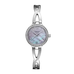 ARIES GOLD ANALOG QUARTZ L 5025Z S-MOP SILVER STAINLESS STEEL WOMEN'S WATCH