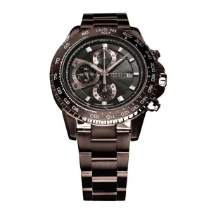 ARIES GOLD CHRONOGRAPH INSPIRE COFFEE STAINLESS STEEL G 7231 CF-CF MEN'S WATCH