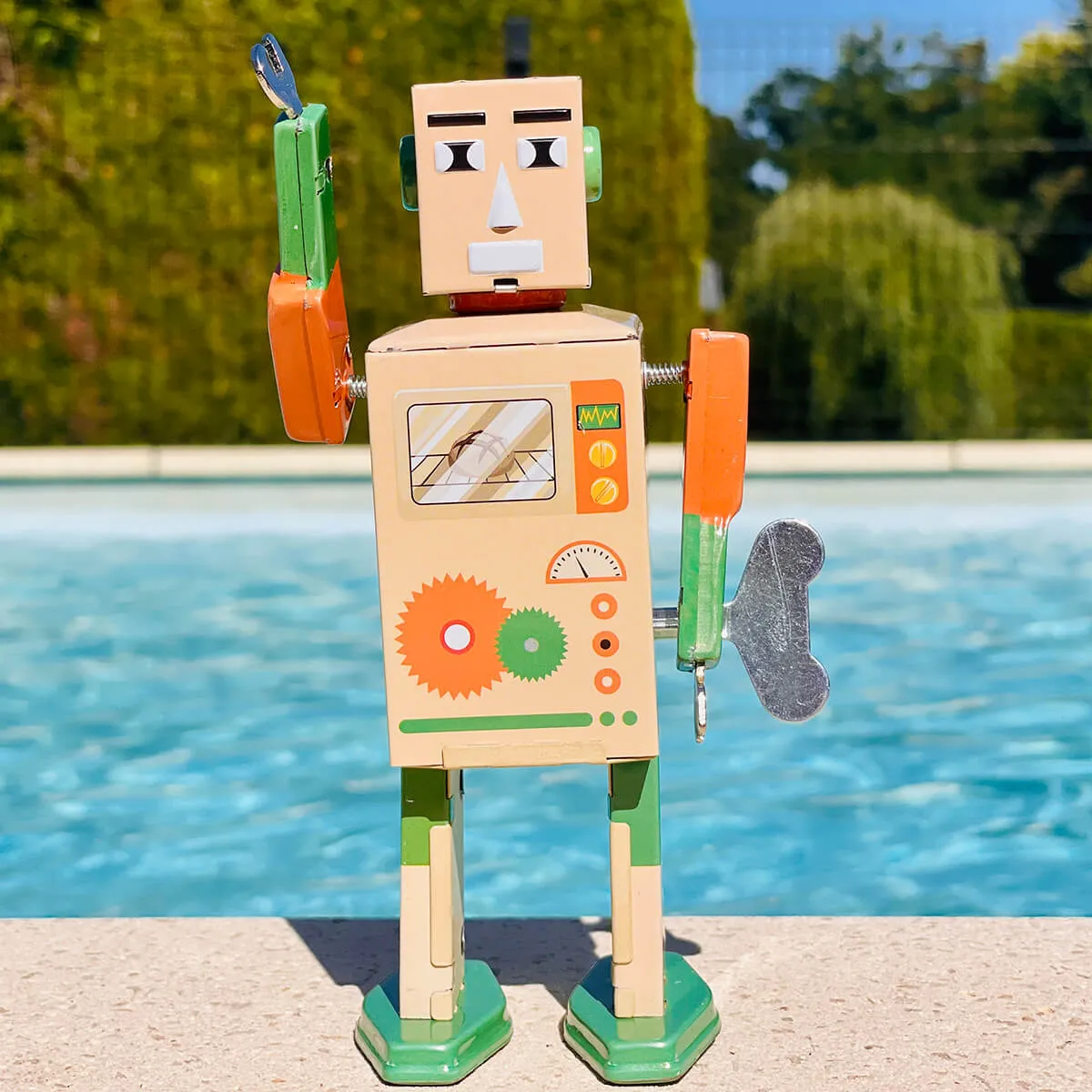 Baker Bot Wind Up Tin Robot (Limited Edition) by Mr & Mrs Tin