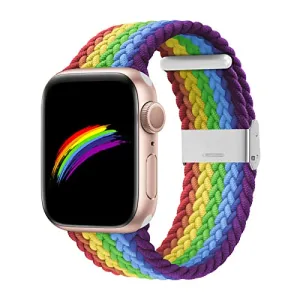 Bandiction Compatible with Apple Watch Bands 44mm 40mm 38mm 42mm 41mm 45mm 46mm 49mm, iWatch Bands Women Men,Adjustable Braided Solo Loop Elastic Sport Band for iWatch Ultra SE Series 10/9/8/7/6/5/4