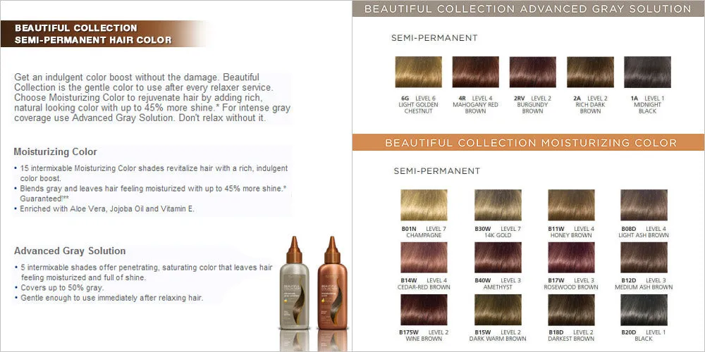 Beautiful Collection Advance Gray Solution Semi-Permanent Hair Color by Clairol
