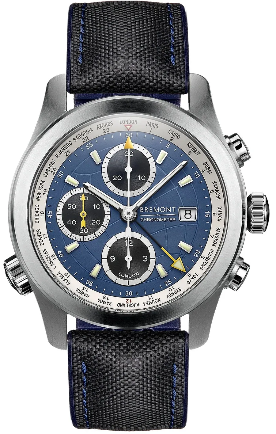 BM Watch WORSld Timer ALT1-WT Blue Chalgrove Strap