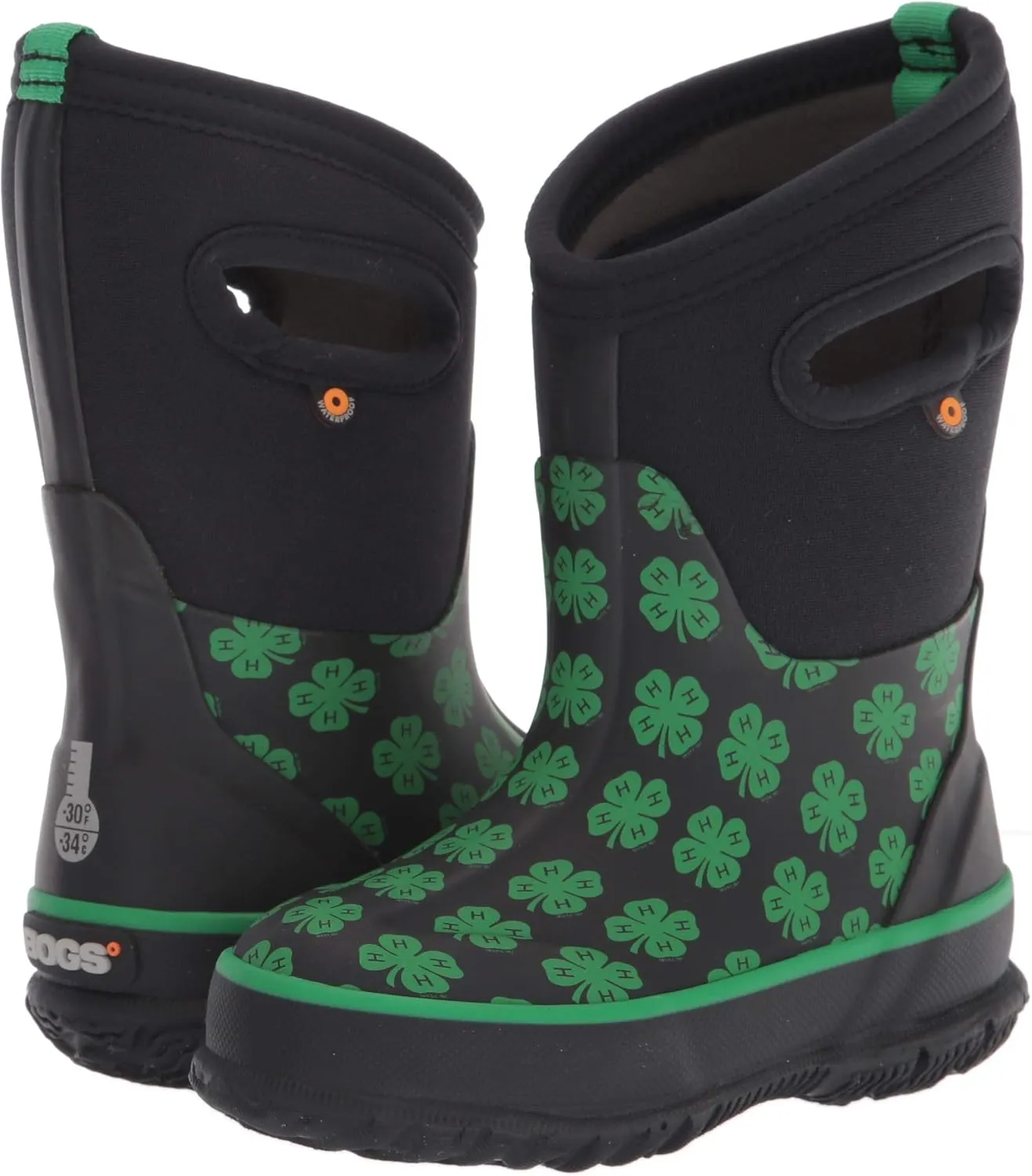 BOGS Unisex-Child Classic High Waterproof Insulated Rubber Neoprene Rain Boot
