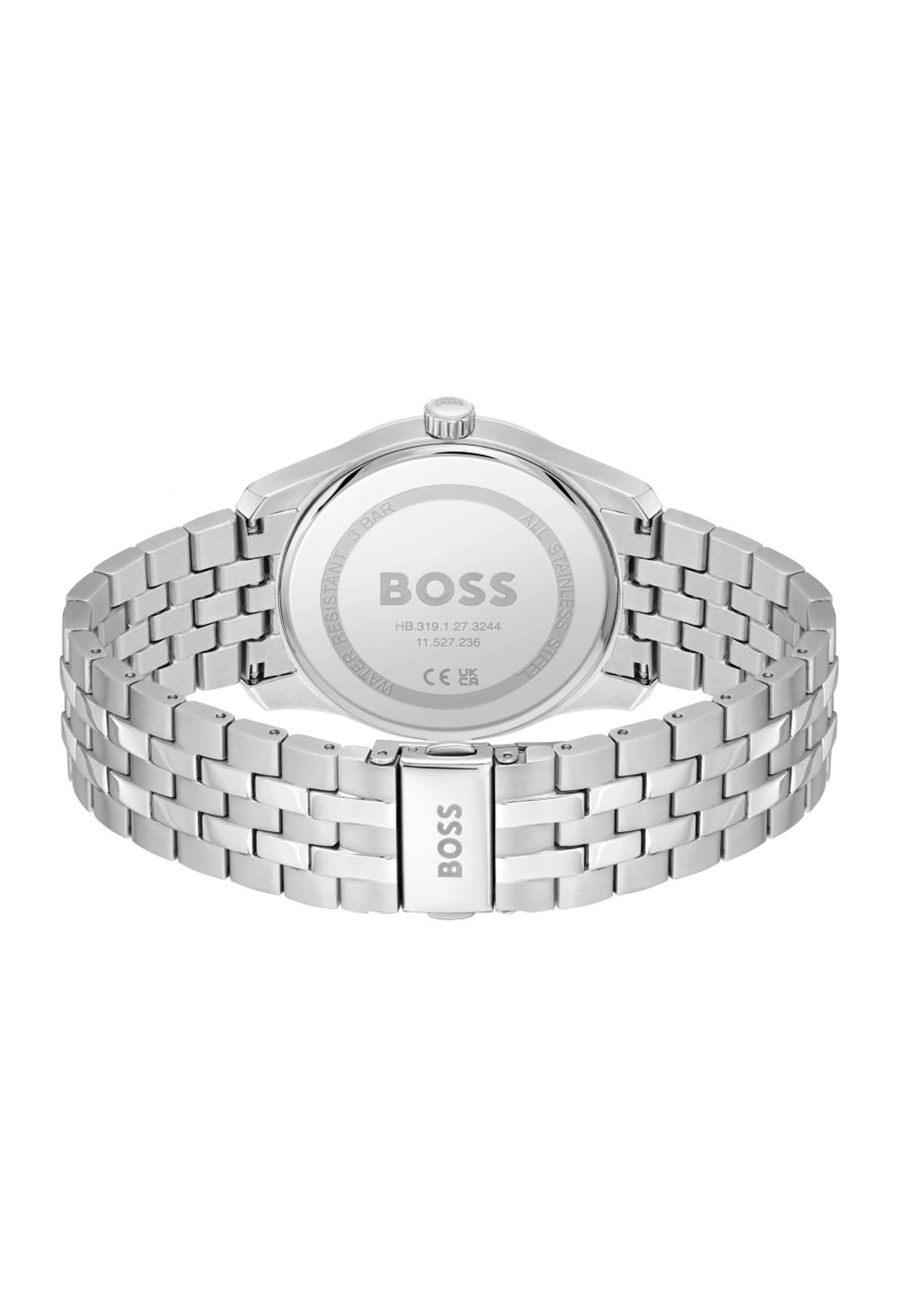 BOSS Mens Principle Black Dial Bracelet Stainless Steel Watch