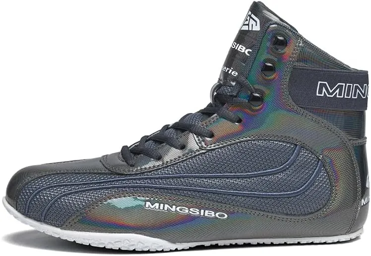 Boxing Shoes for Men and Youth, Anti-Slip Wrestling Shoes Men Youth Wrestling Shoes Training,Lightweight and Breathable Green Wrestling Boots