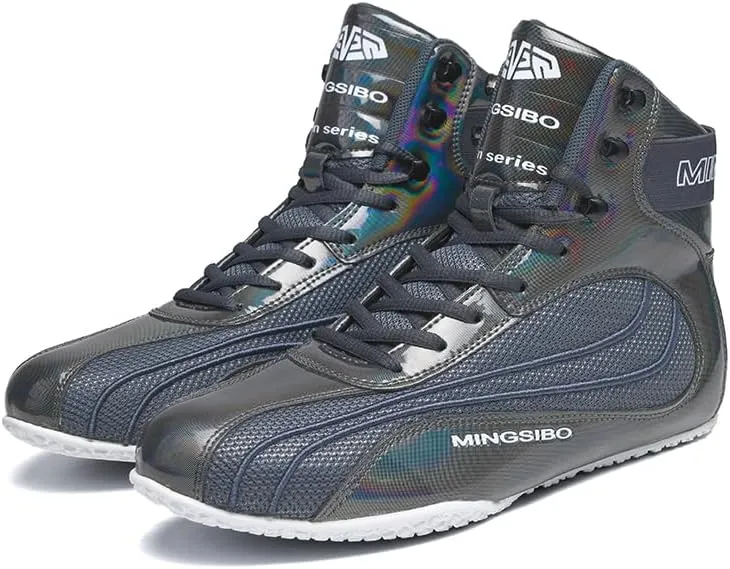 Boxing Shoes for Men and Youth, Anti-Slip Wrestling Shoes Men Youth Wrestling Shoes Training,Lightweight and Breathable Green Wrestling Boots