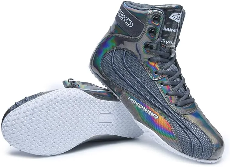 Boxing Shoes for Men and Youth, Anti-Slip Wrestling Shoes Men Youth Wrestling Shoes Training,Lightweight and Breathable Green Wrestling Boots