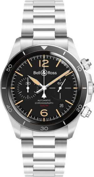 BR Watch Vintage BR V2-94 Steel Heritage Bracelet
