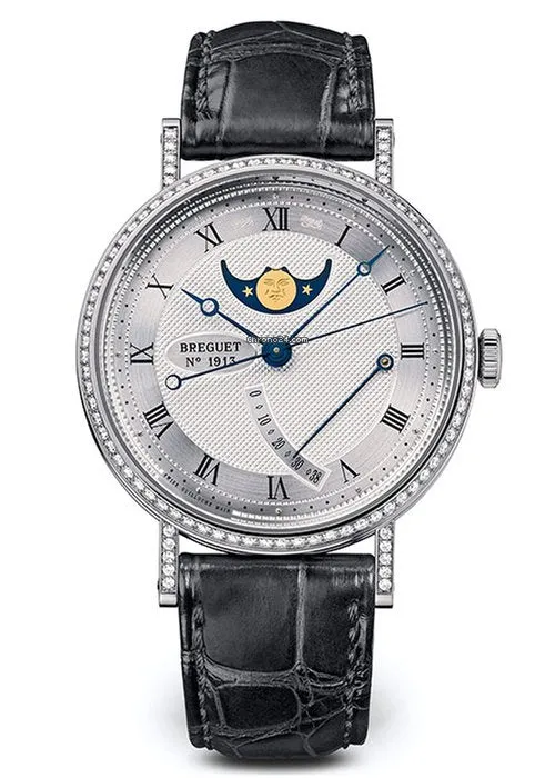 Breguet Classique 8788 18K White Gold &amp; Diamonds Ladies Watch