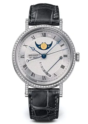 Breguet Classique 8788 18K White Gold &amp; Diamonds Ladies Watch