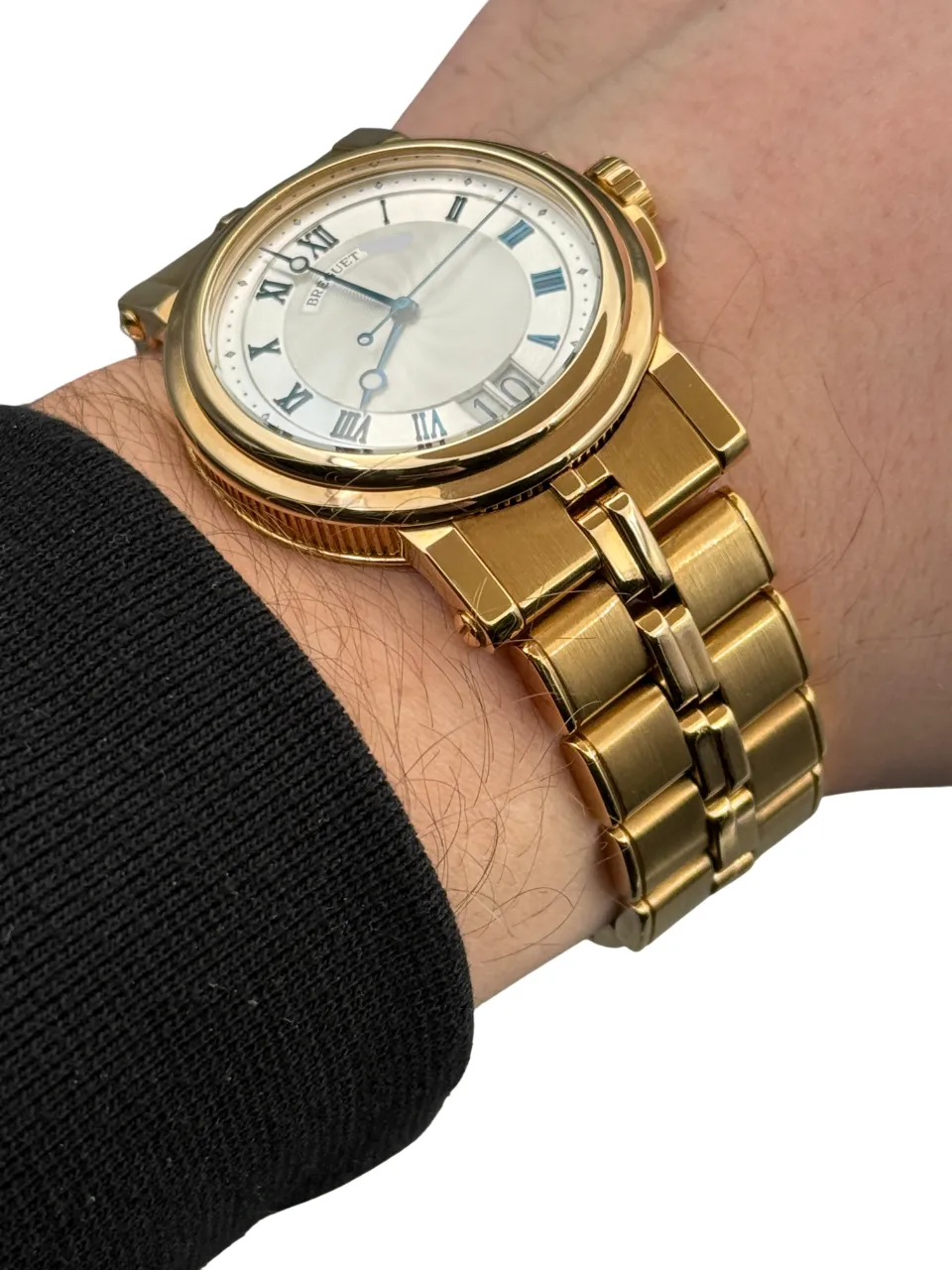 Breguet Marine Big Data Skeleton 18K Yellow Gold Men's Watch