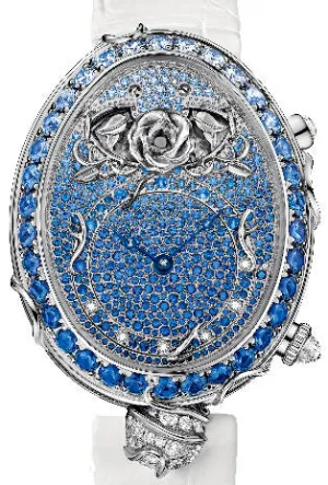 Breguet Reine de Naples Grande Complication 18K White Gold & Diamonds & Sapphires Lady's Watch