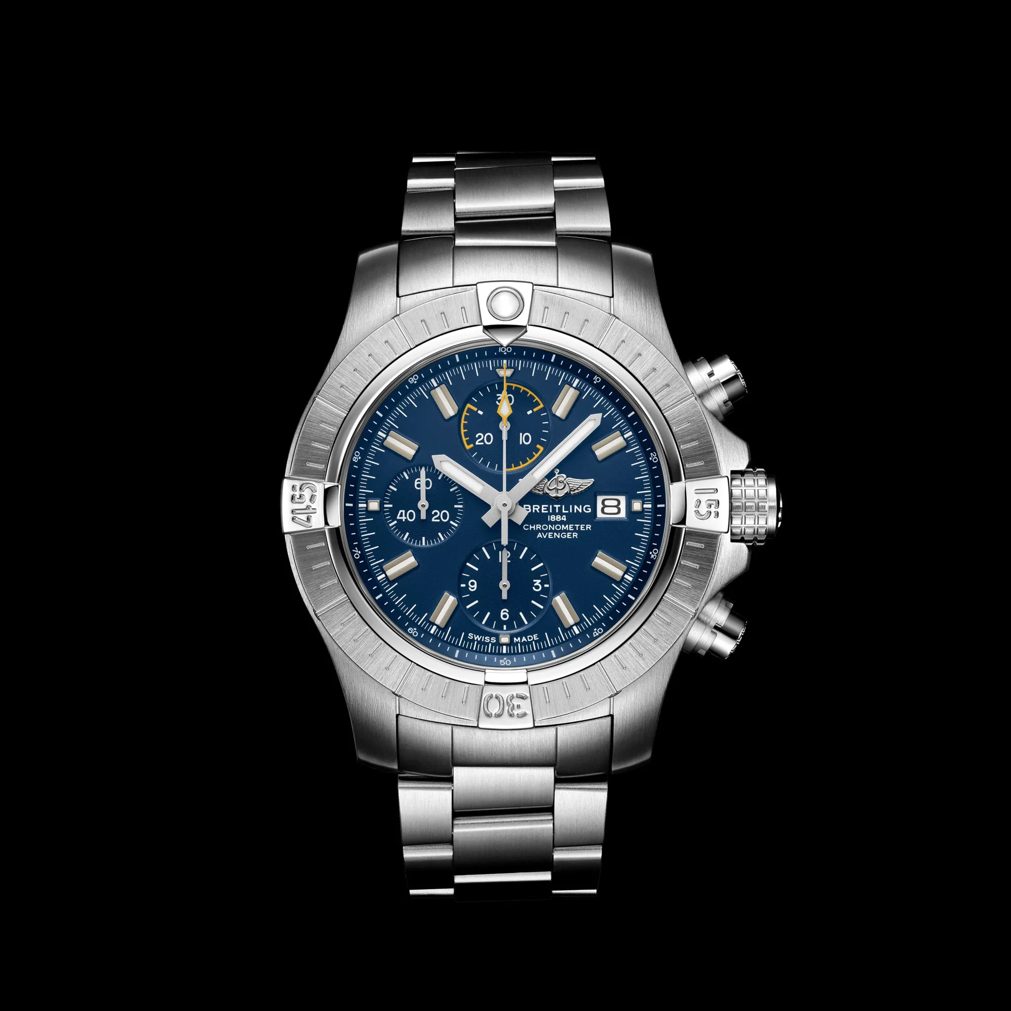 Breitling Avenger Chronograph Watch, 45mm Blue Dial, A13317101C1A1