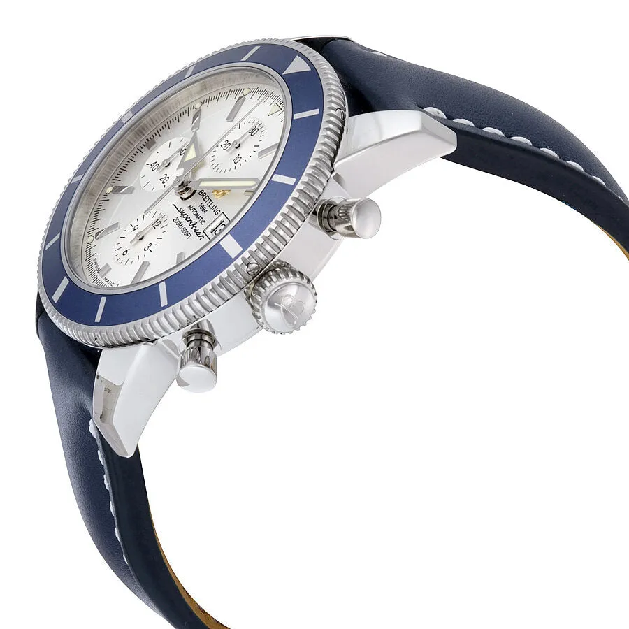 Breitling Superocean Heritage Automatic Chronograph Silver Dial Blue Leather Men's Watch A1332016-G698BLLD A1332016-G698-102X-A20D.1