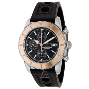 Breitling Superocean Heritage Chronograph Black Dial Rubber Men's Watch BKOR U1332012-B908