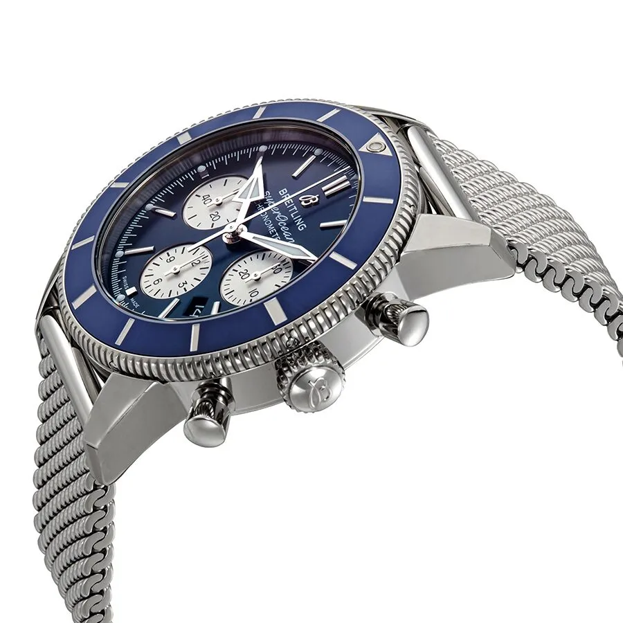 Breitling Superocean Heritage II Chronograph Automatic Chronometer Blue Dial Men's Watch AB0162161C1A1